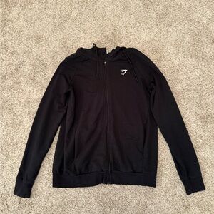 Gymshark Black Zip-Up Hoodie